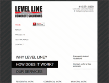 Tablet Screenshot of levelline.ca